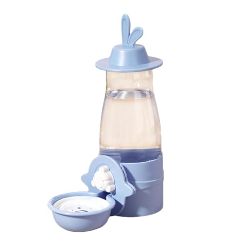 Generic Hasen-Wasserspender, Frettchen-Wasserspender - Hängender Kleintiertränke | 600-ml-Wasserflasche ohne Tropfen, Käfigflasche mit Schwerkraftautomatik für Hasen-Chinchilla-Guinea von Generic