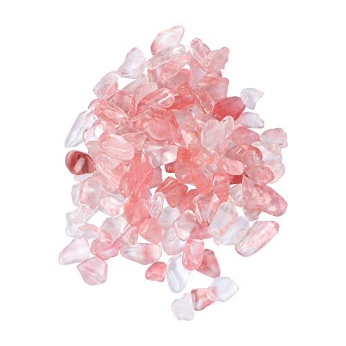 Rosa Kristallsteine ​​- 100 G 5 X 7 Mm Rosige Kieselsteine ​​Für Aquarien Unregelmäßig Geformt Dekorativer Quarz für Aquarien Terrarien Vasen Garten Pflanzgefäße von generic
