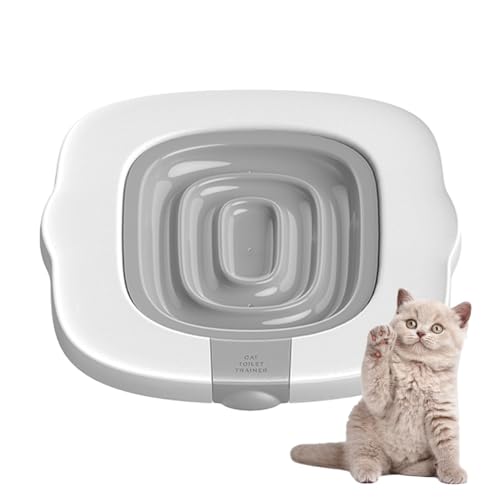 Generic Toilettentraining für Katzen, Katzentoilettentraining | Tragbare Katzentoilette für das Training,Kitten Potty Train System, Rutschfester Toiletten-Katzenklo-Trainer, um Ihrer Katze von Generic