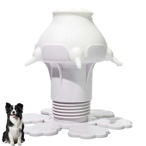 Generic Welpen-Futterspender für mehrere Welpen, Haustier-Nippel-Milch-Futterspender,300 ml Still-Silikonflaschen | Wiederverwendbare Welpenflaschen-Futterstation für Hunde, Katzen, Kaninchen von Generic