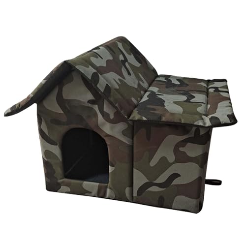 Generic Welpenzelthaus, Wasserdicht, Warm, Zusammenklappbar, Einfach zu Montieren, für Katzen Im Freien Generic Welpenzelthaus, Wasserdicht, Warm, Zusammenklappbar, Einfach zu Montieren, für Katzen Im Freien von Generic