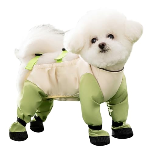 Generische Hunde -Hosenträger Stiefel | Welpen Regenstiefel-Luminöser Streifen Anti-Rutsch einstellbarer Wickelschütze Kaltschutzzubehör Hundefutter Wickelzubehör Vorbehalt im Freien im Freien Gehen N von Generic