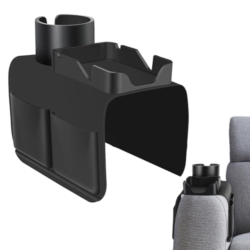 Getränkehalter Couch Tablett - Couch Getränkehalter mit Tablett und Seitentaschen, Rutschfestes Sofa-Armlehnen-Tablett für Fernbedienung, Snacks, Handy, Geschenk für Familie, a Getränkehalter Couch Tablett - Couch Getränkehalter mit Tablett und Seitentaschen, Rutschfestes Sofa-Armlehnen-Tablett für Fernbedienung, Snacks, Handy, Geschenk für Familie, a von Generic