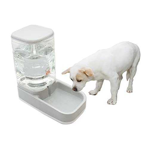 Gravity Wasserspender für Haustiere, strapazierfähig, 3,8 l Automatische Wasserstation für Hunde und kleine, mittelgroße und große Katzen (graue Bewässerung) von Generic