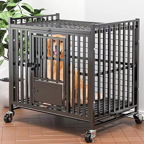 Große Hundekäfig Möbel mit herausnehmbaren Tabletts und abschließbaren Rädern, dekorativer Haustierhaus-Beistelltisch, große Hundebox, moderne Hundebox für Hunde im Innenbereich mit mehreren Große Hundekäfig Möbel mit herausnehmbaren Tabletts und abschließbaren Rädern, dekorativer Haustierhaus-Beistelltisch, große Hundebox, moderne Hundebox für Hunde im Innenbereich mit mehreren von Generic