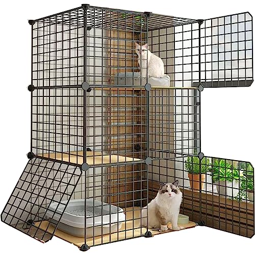 Große Katzenkäfig for Draußen Hergestellt aus Metall und PP-Harz, DIY,Großer Raum, Freie Aufteilung,Geeignet for Kätzchen, Kaninchen, Chinchillas, Hunde (Size : 75 * 49 * 109cm-A, Color : Type B) Große Katzenkäfig for Draußen Hergestellt aus Metall und PP-Harz, DIY,Großer Raum, Freie Aufteilung,Geeignet for Kätzchen, Kaninchen, Chinchillas, Hunde (Size : 75 * 49 * 109cm-A, Color : Type B) von Generic