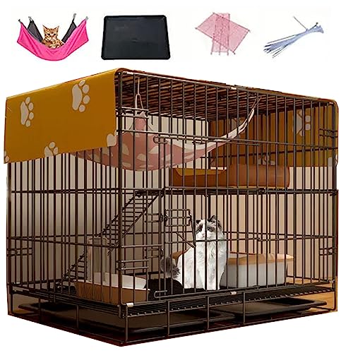 Große Katzenkäfig for Draußen aus Metall Gemacht Verbreiterte Plattformen und Leitern Geeignet for Katzen, Kaninchen, Chinchillas, Hunde, Schwarz/weiß (Color : Black, Size : 70 * 50 * 60CM_Type B) Große Katzenkäfig for Draußen aus Metall Gemacht Verbreiterte Plattformen und Leitern Geeignet for Katzen, Kaninchen, Chinchillas, Hunde, Schwarz/weiß (Color : Black, Size : 70 * 50 * 60CM_Type B) von Generic