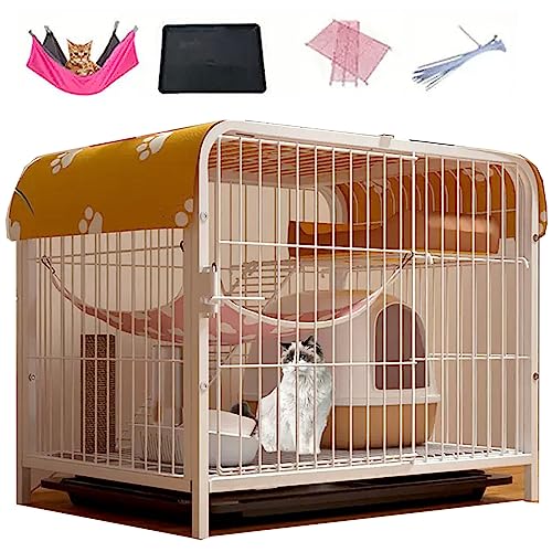 Große Katzenkäfig for Draußen aus Metall Gemacht Verbreiterte Plattformen und Leitern Geeignet for Katzen, Kaninchen, Chinchillas, Hunde, Schwarz/weiß (Color : White, Size : 60 * 40 * 47CM_Type B) Große Katzenkäfig for Draußen aus Metall Gemacht Verbreiterte Plattformen und Leitern Geeignet for Katzen, Kaninchen, Chinchillas, Hunde, Schwarz/weiß (Color : White, Size : 60 * 40 * 47CM_Type B) von Generic