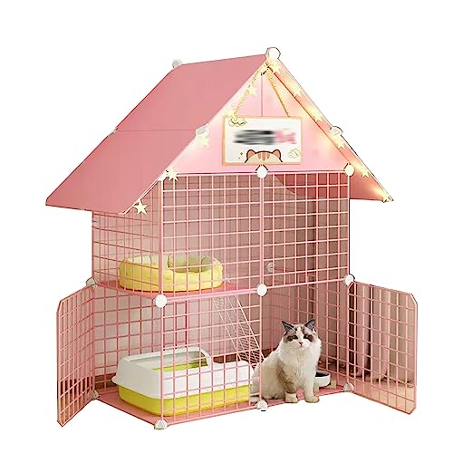 Große Katzenkäfig für Draußen aus Metall und Harz, Top-Speicher,Fußpolster aus Kunstharz, Kein Kneifen,Super Großer Raum Ist , Geeignet für Katzen, Hunde, Kaninchen ( Color : Red , Size : 75*39*110CM_ Große Katzenkäfig für Draußen aus Metall und Harz, Top-Speicher,Fußpolster aus Kunstharz, Kein Kneifen,Super Großer Raum Ist , Geeignet für Katzen, Hunde, Kaninchen ( Color : Red , Size : 75*39*110CM_ von Generic