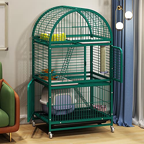 Großer robuster Katzenkäfig für den Innen- und Außenbereich, Doppeltüren, Schlösser, feststellbare Räder, zweilagiges Design, ideal für große Hunde Großer robuster Katzenkäfig für den Innen- und Außenbereich, Doppeltüren, Schlösser, feststellbare Räder, zweilagiges Design, ideal für große Hunde von Generic