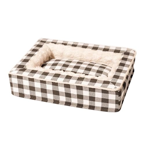 Großes Hundebett – abnehmbares Haustierbett, waschbares Tartan-Hundesofa | beruhigendes Bett gegen Angstzustände für Hunde, Katzen, kleine, mittlere und große Haustiere Großes Hundebett – abnehmbares Haustierbett, waschbares Tartan-Hundesofa | beruhigendes Bett gegen Angstzustände für Hunde, Katzen, kleine, mittlere und große Haustiere von Generic
