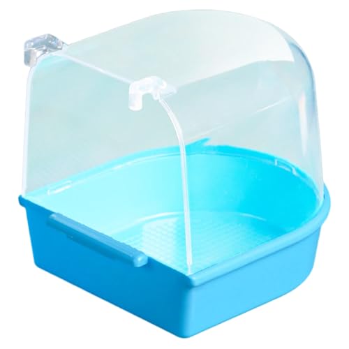 Hängendes Vogelbad für kleine mittelgroße, Heimtierbedarf, Käfigzubehör, Outdoor- Indoor-Vogelbad Zjr703 (Sky Blue, 13.5X12.5X13cm) von Generic