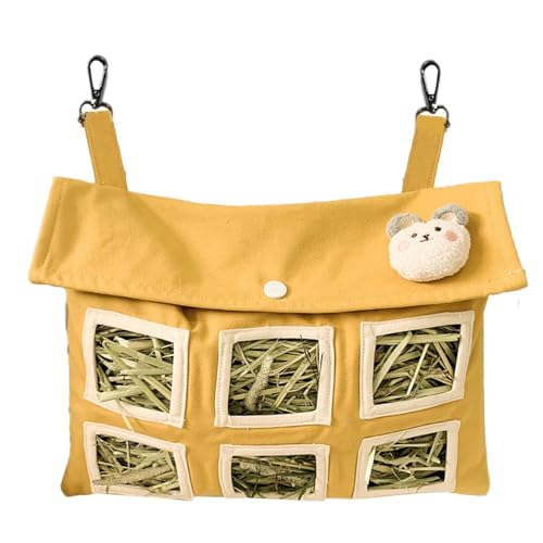 Häschen-Heu-Futterhalter – Meerschweinchen-Futterbeutel zum Aufhängen, niedlicher Kaninchen-Futterbeutel | 3-Loch-Futtersack aus Stroh, große Heuaufbewahrung für Hamster, Kaninchen und Kleintiere (32 Häschen-Heu-Futterhalter – Meerschweinchen-Futterbeutel zum Aufhängen, niedlicher Kaninchen-Futterbeutel | 3-Loch-Futtersack aus Stroh, große Heuaufbewahrung für Hamster, Kaninchen und Kleintiere (32 von Generic