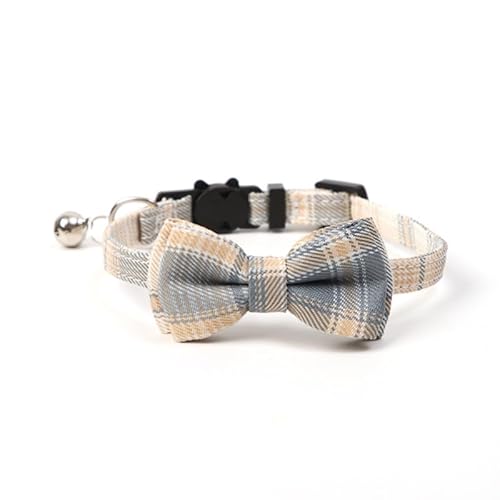 Halsband mit Schottenkaro, verstellbar, für Hunde und Katzen von Generic