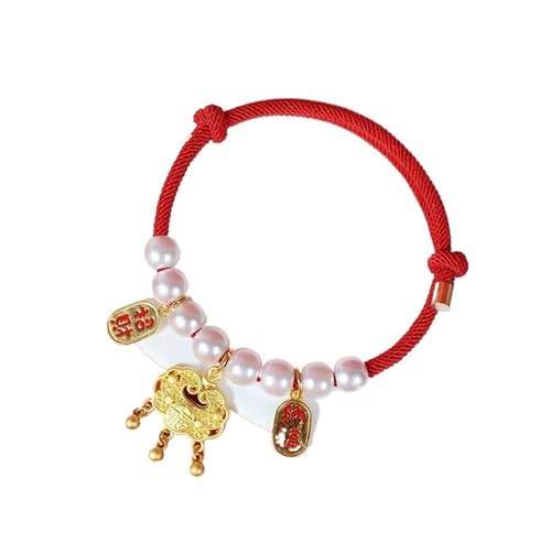 Halskette für Katzen, Party-Dekoration, verstellbar, aus Stoff, Cartoon-Form, mit Glöckchen (WHITE1,M (26-40cm)) von Generic