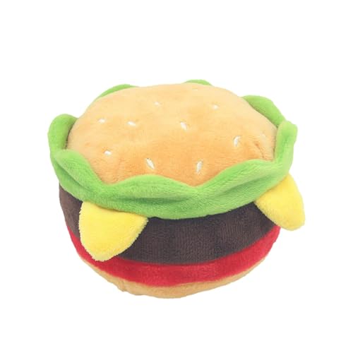 Hamburger für Haustiere – Kauspielzeug aus Plüsch, weiches Backenzahn-Spielzeug-Set | Mürrische Pommes Simulations-Quietschspielzeug | Kauspieler von Haustieren | Plüsch-Sound-Spielzeug Hamburger für Haustiere – Kauspielzeug aus Plüsch, weiches Backenzahn-Spielzeug-Set | Mürrische Pommes Simulations-Quietschspielzeug | Kauspieler von Haustieren | Plüsch-Sound-Spielzeug von Generic