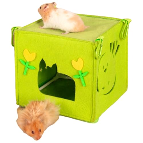 Hamster Bed House – Hängematte aus Filz für Chinchilla, atmungsaktive Hängematte für Chinchilla, Bett für Kleintiere, Nestchen, Zubehör für Hamster Hamster Bed House – Hängematte aus Filz für Chinchilla, atmungsaktive Hängematte für Chinchilla, Bett für Kleintiere, Nestchen, Zubehör für Hamster von Generic