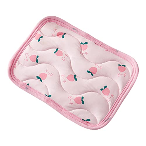 Hamster-Einstreu-Pad rutschfeste Unterseite, kühles Gefühl, Meerschweinchen-Einstreu, kühlendes Eistuch, Hamster-Schlafkissen Rosa 2XS von Generic