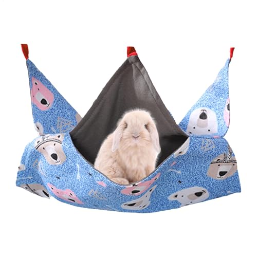 Hamster -Hängematte für Käfig, Hamster -Hängematte Bett | Warm Frettchen Hängematte mit Doppelschicht,Chinchillas Accessoires, bequemes Haustierbett für, Eichhörnchen, Zuckergleiter von Generic