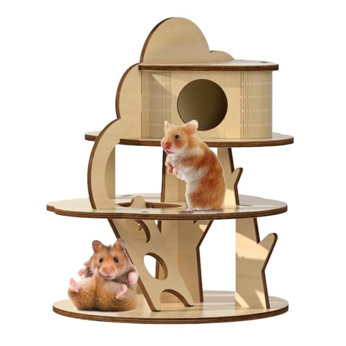 Hamster Plattform - Holz Kleintierplattform Kletterspielzeug | Großer Raum Übung Spielzeug Meerschweinchen Käfig für Javir Zubehör Hamster Plattform Holz Kleintier Plattform Klettern Hamster Plattform - Holz Kleintierplattform Kletterspielzeug | Großer Raum Übung Spielzeug Meerschweinchen Käfig für Javir Zubehör Hamster Plattform Holz Kleintier Plattform Klettern von Generic