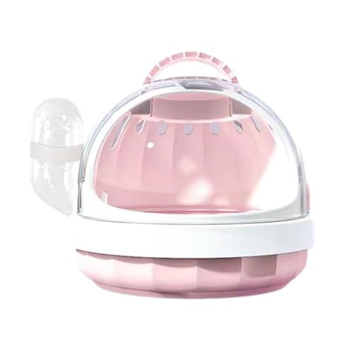 Hamster-Reisetrage – Tragbare Tragetasche Für Kleintiere, Reisekäfig Für Haustiere | Panorama-Meerschweinchen-Tasche Mit Abnehmbarer Wasserflasche, Vogel-Tragetasche, Transportbehälter Für Papageien U von Generic
