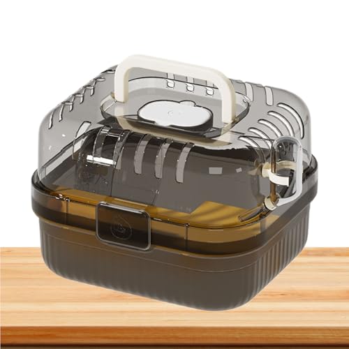 Hamster-Tragetasche, belüfteter Haustierkäfig, tragbar, leicht, belüftet, mit Laufradtasche für Reisen, Auto, Ausflug, Transport, Besuch im Freien von Generic