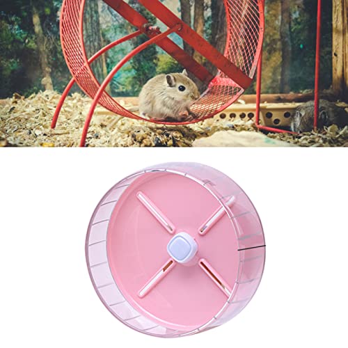 Hamster -Übungsrad, Hamsterradsicherheit Acrylnesselfant für Hamsterkäfig für Syrische Hamster (PINK) von Generic