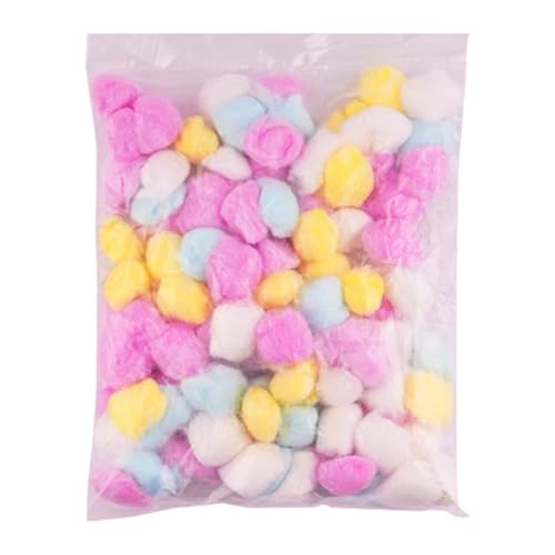 Hamsterbettwäsche - Bettwäsche für kleine Tiere, Winterbettwäsche im Käfig für kleine Tiere | Set von 100 Baumwollkugeln für kleine Tiere, Füllung Farbiger Winterbettwäsche für von Generic