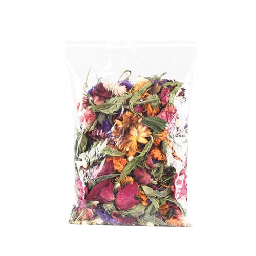 Hamsterblumen | Natürliche Trockenblumen-Einstreu für Rennmäuse, Geruchskontrolle, Hamsterfutter für Kaninchen, Rennmäuse oder andere Kleintiere, Hamsterkäfig-Zubehör, 1 Stück Nby181 (13x8cm) von Generic