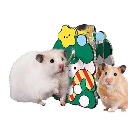 Hamsterhaut, Hamsterhaus – Weihnachtshütte für Frettchen – Hamsterhaus, Labyrinth-Schloss, Weihnachtsfrettchenhaus, tragbar für Chinchillas Igel von Generic