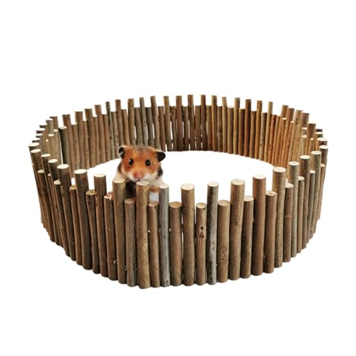 Hamstertunnel aus Holz | Meerschweinchen Kletterbrücke | Hamster Spielplatz Zubehör Käfig Dekor für kleine Haustiere Hamster Tunnel und Brücke Set Holzkäfig Dekorationen für Kleintiere von Generic