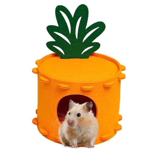 Hamstertunnelnest,Hamsterbett aus Filz | Filz weiches Hamsterhaus Hamsterbett - Niedlicher Schlafnest-Tunnel, gemütliches Hamster-Zubehör für kleine Haustiere von Generic