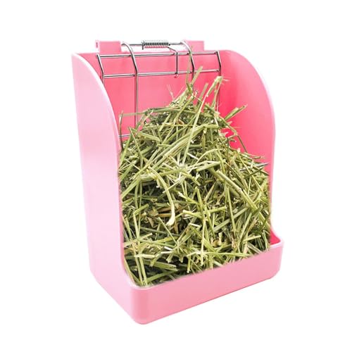 Hase Heufutter,Grashalter Hase Heuregal - Spender Kaninchenheu, Zubehör Käfige Kleine Tiere, Selbstfütternde Gras- Und Futterspender Haustiere Hase Heufutter,Grashalter Hase Heuregal - Spender Kaninchenheu, Zubehör Käfige Kleine Tiere, Selbstfütternde Gras- Und Futterspender Haustiere von Generic