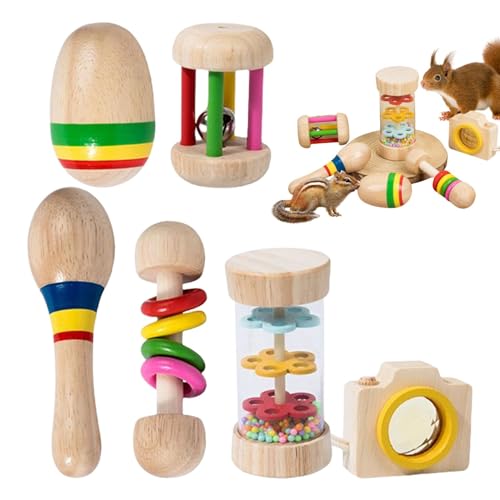 Hasenspielzeug – 6X Kaninchen-Anreicherungsspielzeug aus, widerstandsfähiges Kauspielzeug für Kleintiere, Nagerzähne-Pflege | Indoor & Outdoor Spielzeug für Kaninchen, Hamster, Meerschweinchen Hasenspielzeug – 6X Kaninchen-Anreicherungsspielzeug aus, widerstandsfähiges Kauspielzeug für Kleintiere, Nagerzähne-Pflege | Indoor & Outdoor Spielzeug für Kaninchen, Hamster, Meerschweinchen von Generic