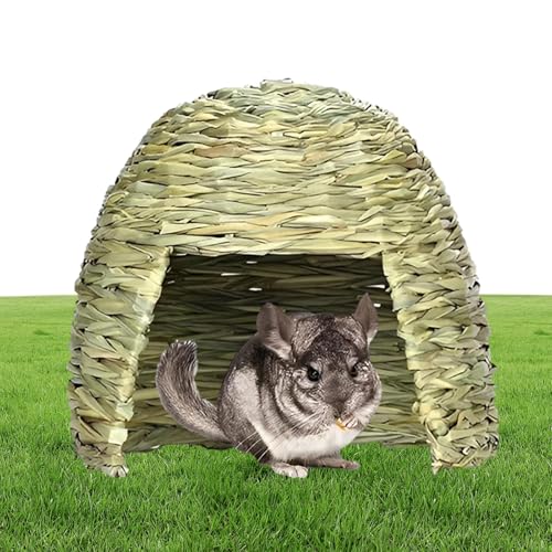 Haus in für Kaninchen - Strohhaus für Kaninchen, versteckt in | Faltbare Schlafhöhle - Bett zum Verstecken von Kleintieren, Dekoration für den Lebensraum, Kinderhaus inkl Haus in für Kaninchen - Strohhaus für Kaninchen, versteckt in | Faltbare Schlafhöhle - Bett zum Verstecken von Kleintieren, Dekoration für den Lebensraum, Kinderhaus inkl von Generic