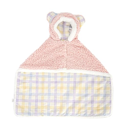 Haustier Cape Decke, Hund Cape Decke, Hund Winter Mantel mit Hut Thicken Umhang Decke, Hund Warm Schlafdecke, Wenden Sie an kleine mittlere Hunde und Katzen,Pink Grid,M Haustier Cape Decke, Hund Cape Decke, Hund Winter Mantel mit Hut Thicken Umhang Decke, Hund Warm Schlafdecke, Wenden Sie an kleine mittlere Hunde und Katzen,Pink Grid,M von Generic