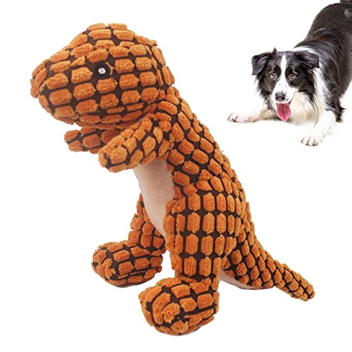 Haustier-Dinosaurier-Spielzeug - Drachen-Quietscher-Plüsch-Haustier-Spielzeug,Geschenke für mittelgroße Hunde, Haustiere und aggressives Kauen, kauresistentes interaktives Welpenspielzeug von generic
