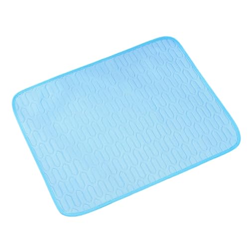 Haustier-Eismatte für Hunde und Katzen, Sommer-Gel-Pad, Haustierbett für den Innenbereich, bequem, atmungsaktiv, Eisseiden-Latex-Pad für heißes Wetter Pzy316 (A, XS) von Generic