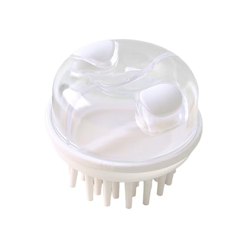 Haustier-Hunde-Shampoo-Massagebürste Massagekamm Fellpflege-Schrubber Duschbürste zum Baden Weiche Silikonbürsten Fellpflegebürste Badebürste für Katzen und Hunde Gr Wgm131 (White, One Size) von Generic