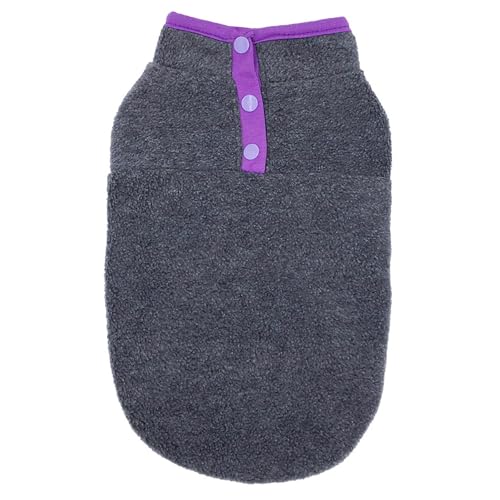 Haustier Solide Pullover Pullover Niedliche Winter Hunde Shirts Weiche Haustier Welpen Bekleidung 5 Größen Nby223 (Grey, XL) von Generic