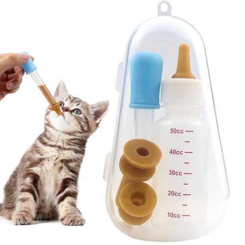 Haustier-Stillflasche – Fläschchen-Set | Haustier-Milch-Futterspender | Fütterungsset für Kätzchen | Kätzchen Welpen Fütterungsflaschen zum Stillen | Futterspender für Kleintiere mit Ersatznippeln Haustier-Stillflasche – Fläschchen-Set | Haustier-Milch-Futterspender | Fütterungsset für Kätzchen | Kätzchen Welpen Fütterungsflaschen zum Stillen | Futterspender für Kleintiere mit Ersatznippeln von Generic