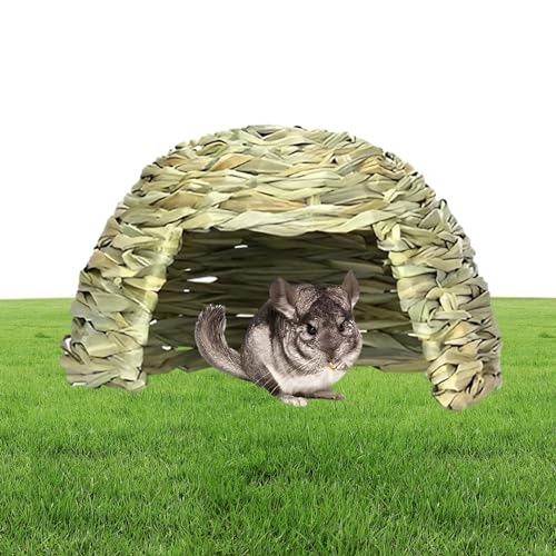 Haustier-Strohhaus – Grashaus für Kaninchen, Meerschweinchen-Versteckbett, Klappbett, Kleintier-Spielversteck, Lebensraum-Dekoration, Heubett-Spielhaus für Chinchillas, Hamster Haustier-Strohhaus – Grashaus für Kaninchen, Meerschweinchen-Versteckbett, Klappbett, Kleintier-Spielversteck, Lebensraum-Dekoration, Heubett-Spielhaus für Chinchillas, Hamster von Generic