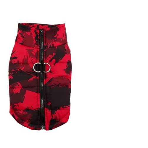 Haustier-Winterkleidung, warme Jacken, Mäntel, wasserdichte Westen, kleine und mittelgroße Hunde (Rot, 4XL) von Generic