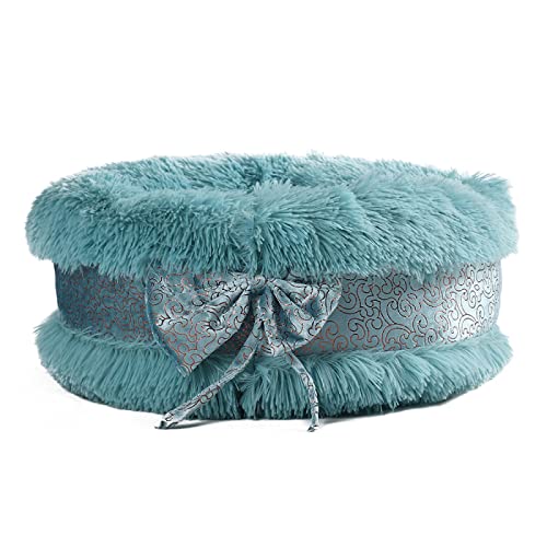 Haustierbetten Welpenbett Hundebox Matte Hundebox Pad Katzenhütte Winter Warm Runde Schleife Plüsch Zwinger Katze Zwinger Halbgeschlossene Hundebett Haustierbedarf, grasgrün, Durchmesser 80 cm Haustierbetten Welpenbett Hundebox Matte Hundebox Pad Katzenhütte Winter Warm Runde Schleife Plüsch Zwinger Katze Zwinger Halbgeschlossene Hundebett Haustierbedarf, grasgrün, Durchmesser 80 cm von Generic