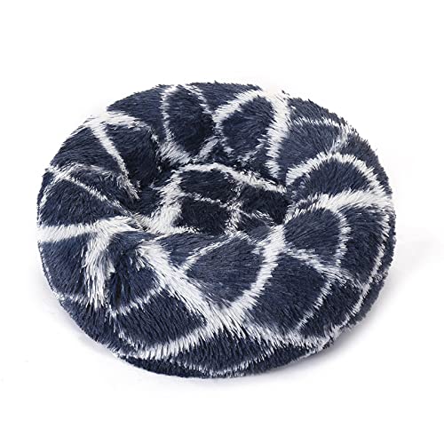 Haustierbetten Welpenbett Hundebox Matte Hundebox Pad Langhaar Haustier Zwinger Tiefschlaf Gestreift Warm Kennel Winter Hundebett Haustierbedarf, Dunkelblau und Weiß, 110 cm Haustierbetten Welpenbett Hundebox Matte Hundebox Pad Langhaar Haustier Zwinger Tiefschlaf Gestreift Warm Kennel Winter Hundebett Haustierbedarf, Dunkelblau und Weiß, 110 cm von Generic
