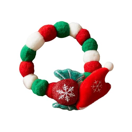 Haustierhalsband mit Plüschkugel, Katzenhalsband mit | Haustier-Halskette mit weichem Plüschball | Nata Haustier-Kleidung von Generic
