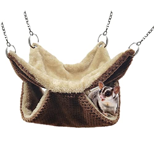 Haustierkäfig-Hängematte – Maus-Schaukelbett mit 2 Etagen, Meerschweinchen, Käfige für Papageien, Hamster, Frettchen, Gleiter, Mäuse, Meerschweinchen, Winter und Herbst Haustierkäfig-Hängematte – Maus-Schaukelbett mit 2 Etagen, Meerschweinchen, Käfige für Papageien, Hamster, Frettchen, Gleiter, Mäuse, Meerschweinchen, Winter und Herbst von Generic