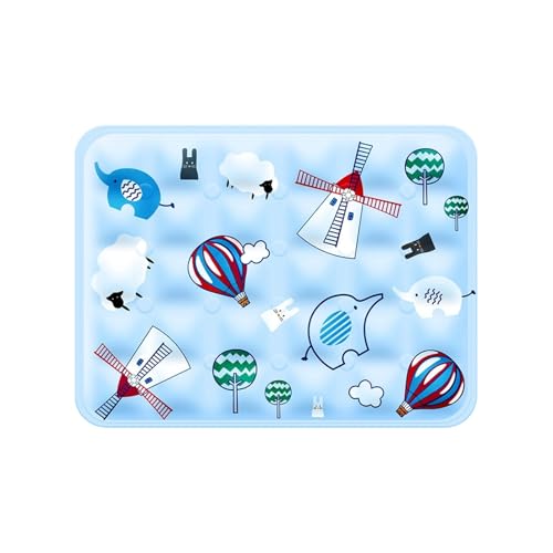 Haustiermatte für Hunde und Katzen, PVC-Eispad mit verträumtem Windmühlen-Design, Komfort für den Innenbereich, Sommer Kgd996 (A, 30x40cm) von Generic
