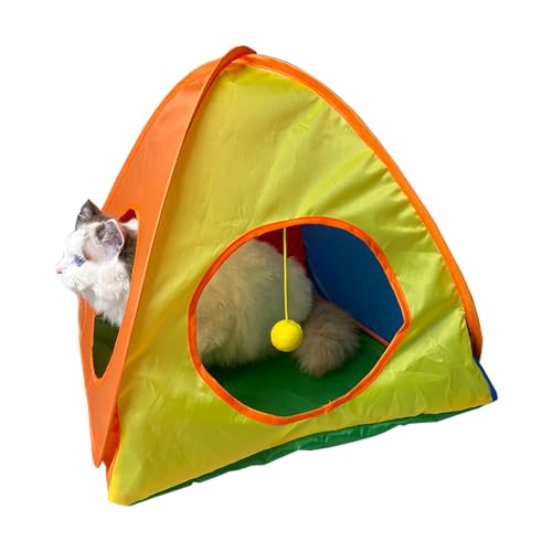 Haustierzelt | Kleintiere, faltbares Übungszelt – interaktives Reise-Hundekäfig, buntes Gehege für Garten, Rasen, Balkon, Wohnzimmer von Generic