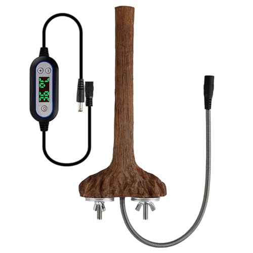Heizstange für Papageien | Elektrischer Käfig mit Warmstick, Wärmestab für Vögel ohne Verrutschen | Komfortable Sitzstange für Wellensittiche | kontrollierte Temperaturstation von Generic